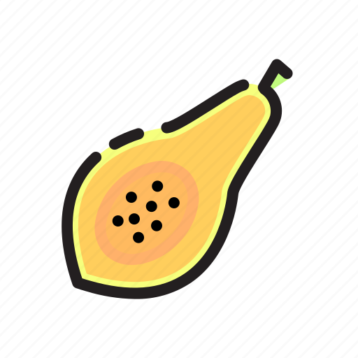 Food, fruit, healthy, papaya icon - Download on Iconfinder