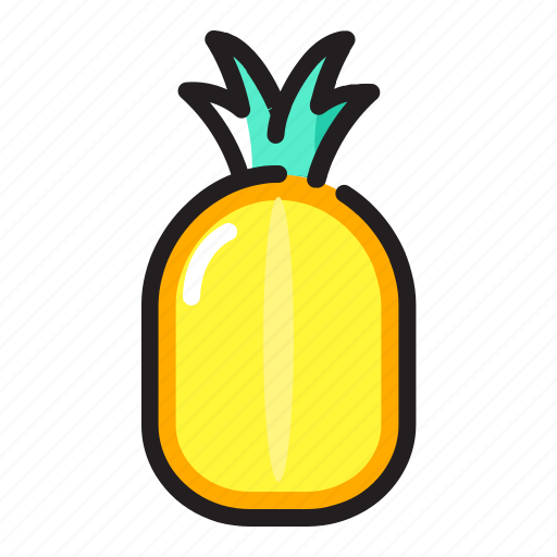 Food, fruit, organic, pineapple icon - Download on Iconfinder