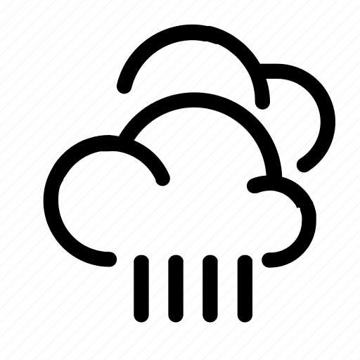 Cloudy, heavy, rain, weather icon - Download on Iconfinder