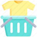 commerce, t-shirt, store, cart, shopping, purchase, basket