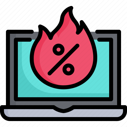 Offer, sale, hot deal, special, promotion, label, fire icon - Download on Iconfinder
