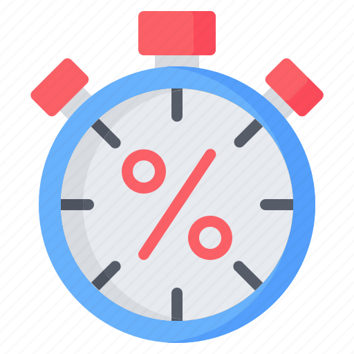 Sale, discount, alarm, black friday, stopwatch, flash sale, timer icon - Download on Iconfinder