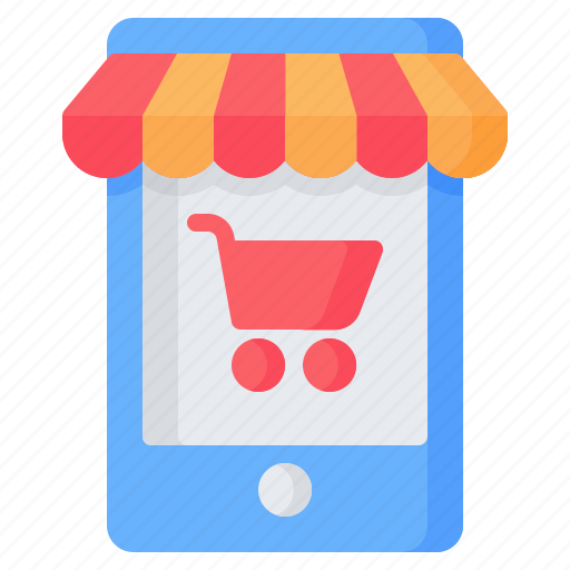 Trolley, shop, online, shopping, cart, smartphone, store icon - Download on Iconfinder