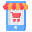 trolley, shop, online, shopping, cart, smartphone, store 