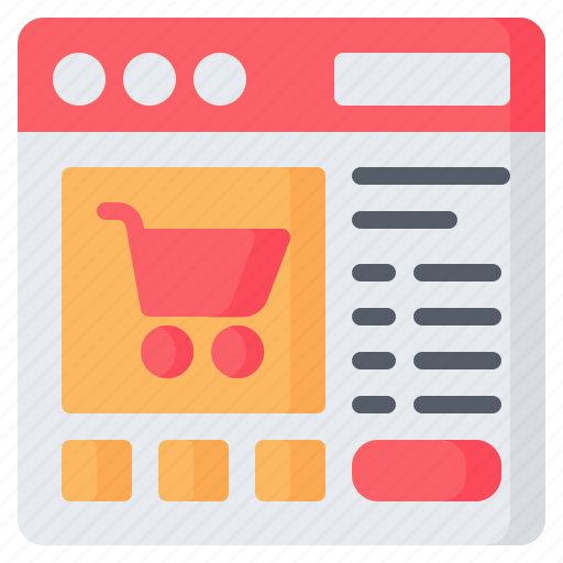 Ecommerce, shop, online, web, store, website, browser icon - Download on Iconfinder