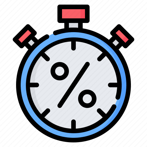 Stopwatch, alarm, flash sale, timer, discount, black friday, sale icon - Download on Iconfinder