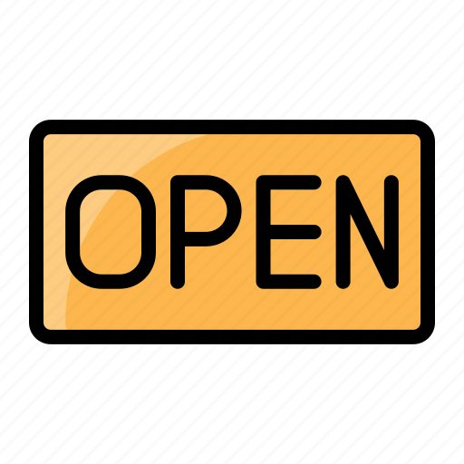 Blackfriday, open, sign icon - Download on Iconfinder