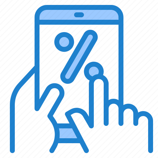 Mobilephone, percent, tag, online, shopping, discount icon - Download on Iconfinder