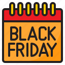 black, friday, ecommerce, shopping, discount, calendar