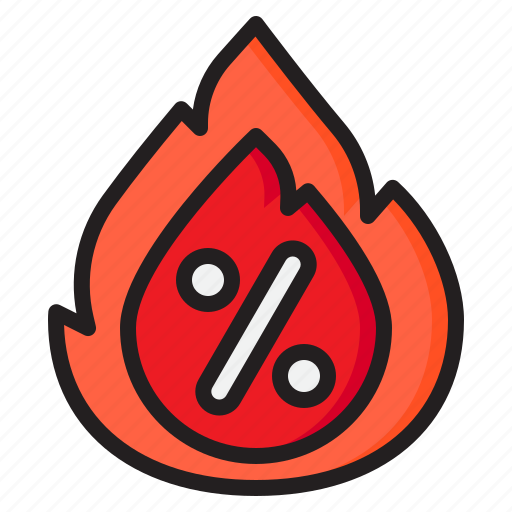 Fire, burn, discount, sale, shopping icon - Download on Iconfinder