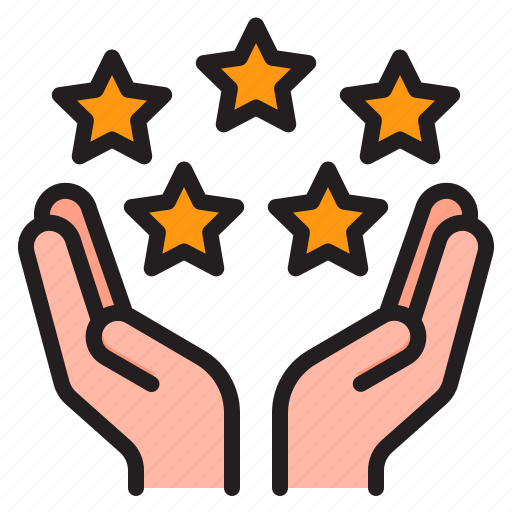 Hand, ratting, star, review, award icon - Download on Iconfinder