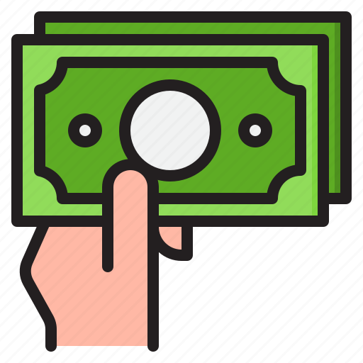 Money, banknote, hand, payment, shopping icon - Download on Iconfinder