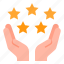 hand, ratting, star, review, award 
