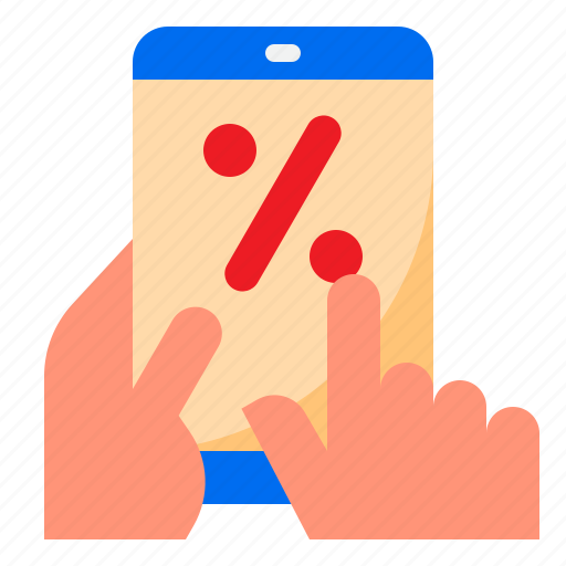 Mobilephone, percent, tag, online, shopping, discount icon - Download on Iconfinder