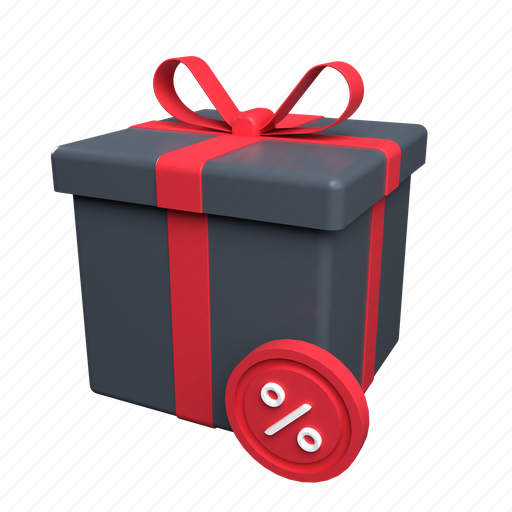 Gift, box, package, delivery, shipping, transport, vehicle 3D illustration - Download on Iconfinder