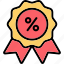discount, percent, sale, offer, percentage, badge, award, shopping, ecommerce 