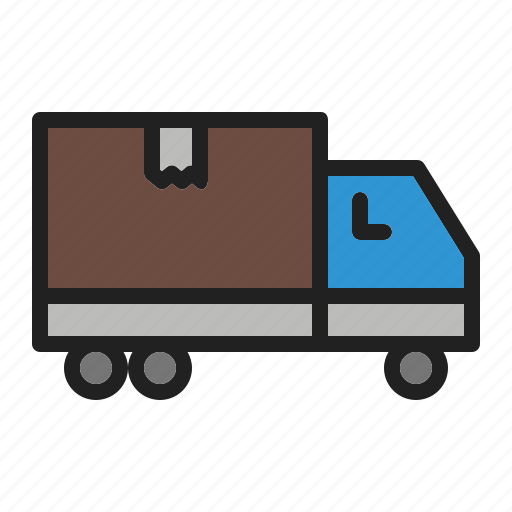 Delivery, truck, online shopping, box, transport icon - Download on Iconfinder