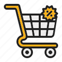 discount, cart, shopping, ecommerce, basket