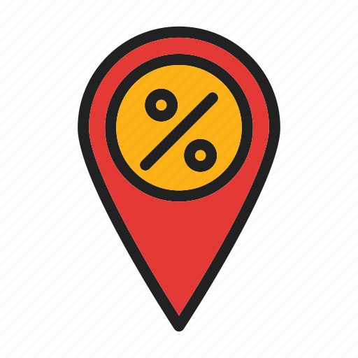 Discount, location, online shopping, ecommerce, navigation icon - Download on Iconfinder