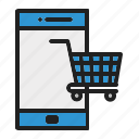 online, trolley, shopping cart, basket, shop