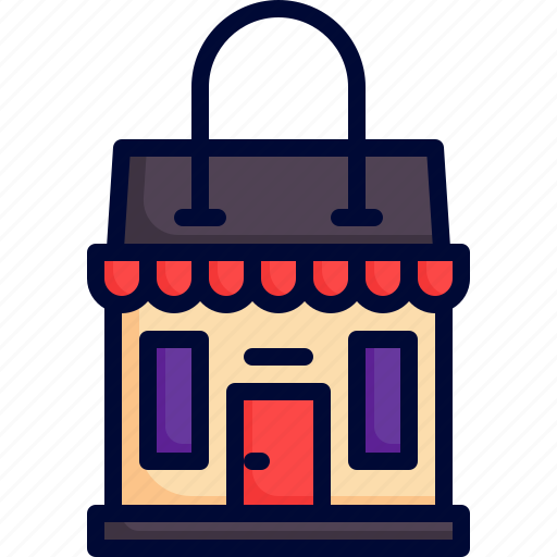 Commerce building, commerce, retail, shop, building icon - Download on Iconfinder