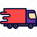 fast, delivery, truck, express, shipping