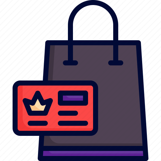 Member card, black friday, sale, shopping, bag icon - Download on Iconfinder
