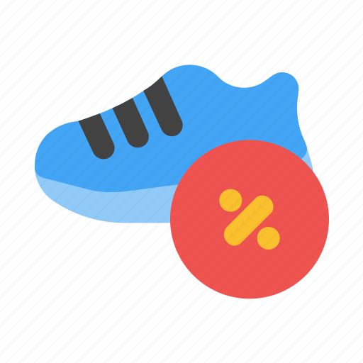 Shoes, sport, shoe, discount, percentage, sales icon - Download on Iconfinder