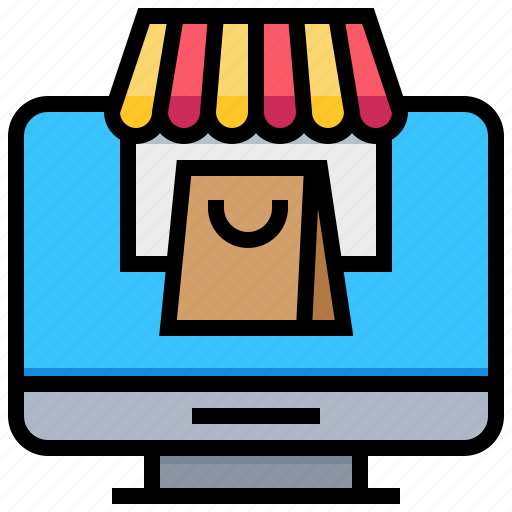 Bag, computer, desktop, online, shop, shopping, store icon - Download on Iconfinder