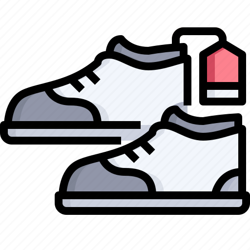 Label, shopping, fashion, footwear, price, shoe icon - Download on Iconfinder