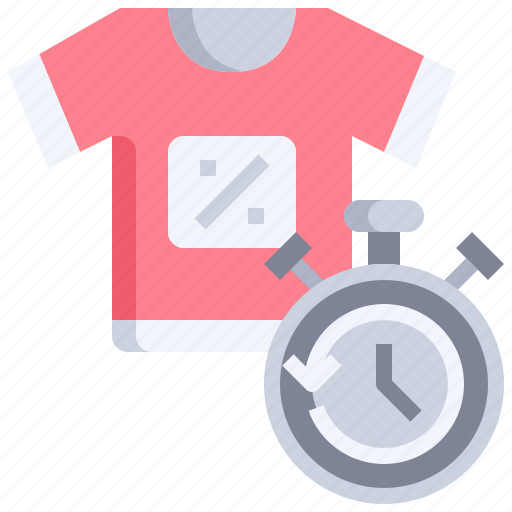 Sale, promotion, shopping, discount, fashion, tshirt, time icon - Download on Iconfinder