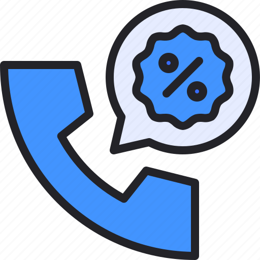 Telephone, call, promotion, offer, discount icon - Download on Iconfinder