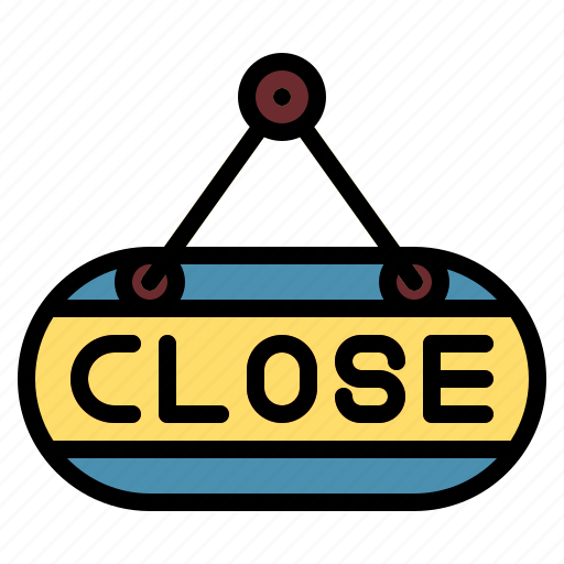 Blackfriday, close, board, sign, closed, shop icon - Download on Iconfinder