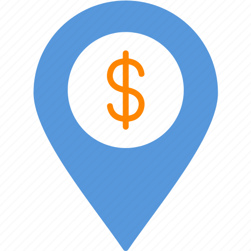 Dollar, location, atm, currency, money, pin, pointer icon - Download on Iconfinder