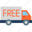 free, delivery, shipping, truck, icon 