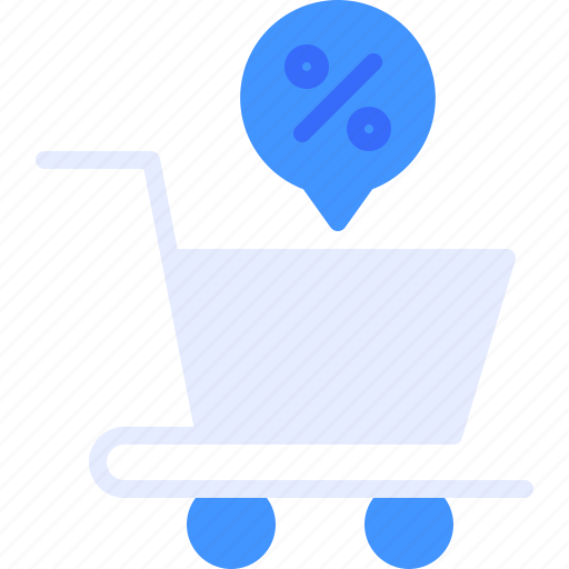 Trolley, cart, shopping, discount, sales icon - Download on Iconfinder