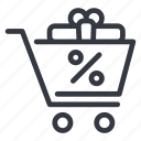 black friday, commerce, sale, discount, buy, cart, shopping, trolley, gift
