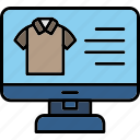 cloth, online, shopping, shop, web, website, icon
