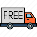 free, delivery, shipping, truck, icon