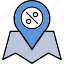 location, pin, map, icon 