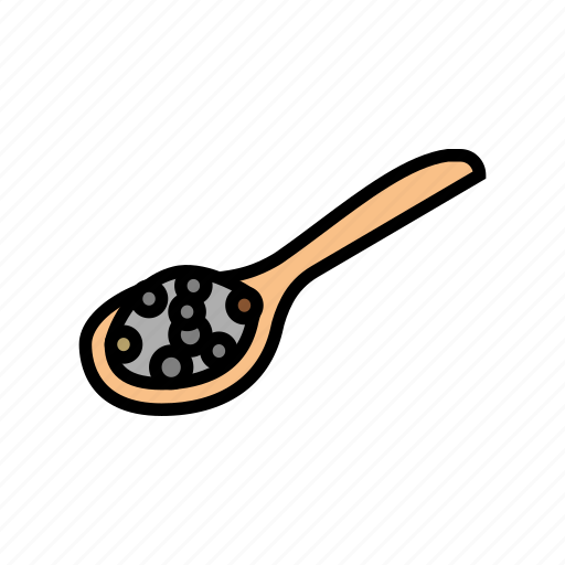 Pepper, wooden, spoon, aromatic, hot, spice icon - Download on Iconfinder