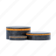 trio, podium, black, realistic, presentation, display, mockup, rounded 