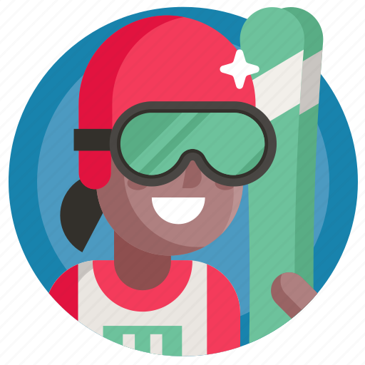 Avatar, girl, skiing, sport, woman icon - Download on Iconfinder