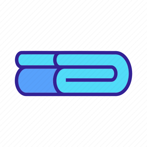 Blanket, electronic, fabric, heating, neatly, towel, wrapped icon - Download on Iconfinder
