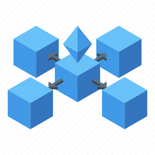 Block, chain, ethereum, isometric icon - Download on Iconfinder