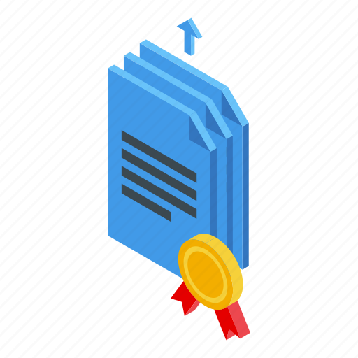 Block, chain, files, isometric icon - Download on Iconfinder