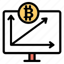 bitcoin, graph, analytics, chart, line, market, value