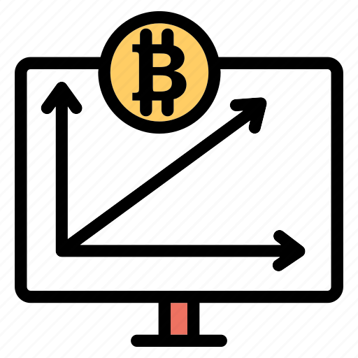Bitcoin, graph, analytics, chart, line, market, value icon - Download on Iconfinder