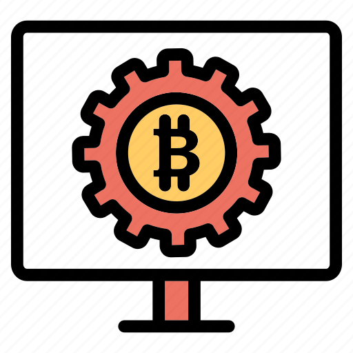 Bitcoin, technology, crypto, cryptocurrency icon - Download on Iconfinder