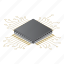 chip, chipset, isometric, logo, micro, object, processor 